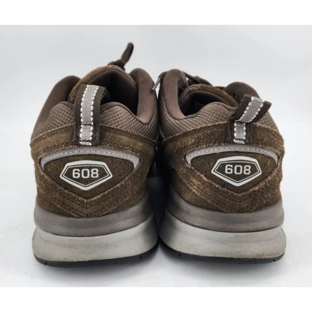 New Balance 608v5 Men's Size 10.5 2E Athletic Comfort Shoes Brown Suede